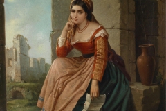 The Letter by Augusto Tominz 1873