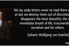 Goethe Letters destroy